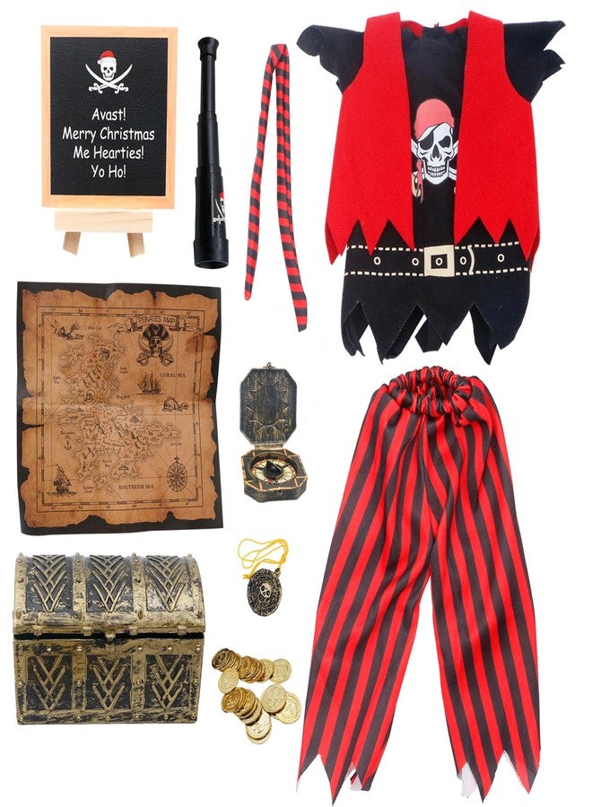 i-Beeboo Elf Clothes Pirate Kit for Christmas, 8Pcs Accessories Holiday Decotation - Image 1
